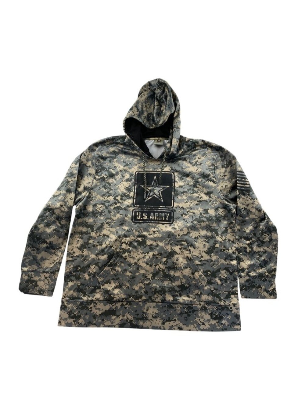 U.S. Army Digital Camo Hoodie Sweatshirt Size  XL Green Camo Military Pullover